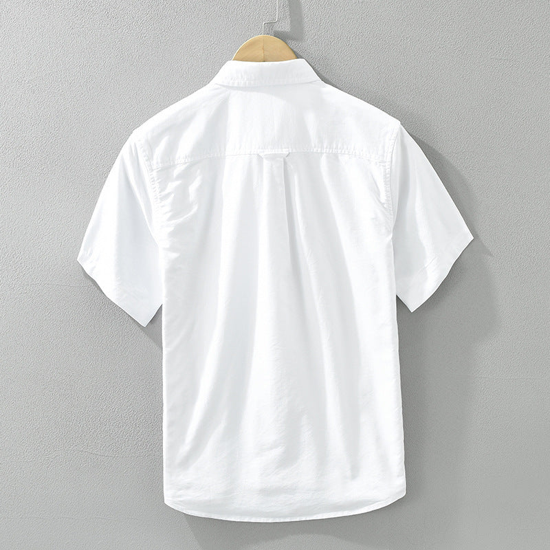 Vincent™ | Refined Stripe Short Sleeve Linen Shirt