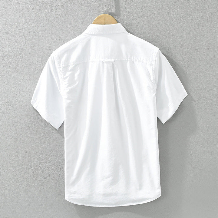 Vincent™ | Refined Stripe Short Sleeve Linen Shirt
