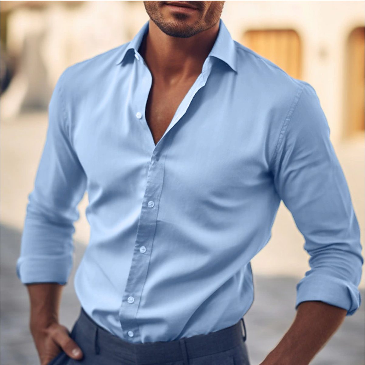 Simon™ – Modern Fit Long Sleeve Shirt