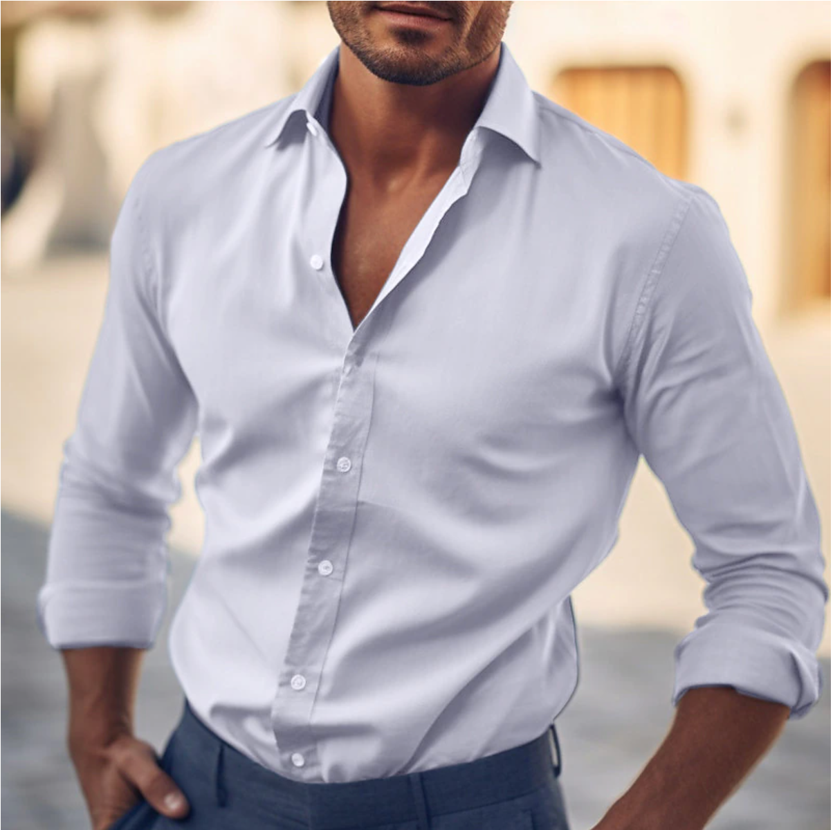 Simon™ – Modern Fit Long Sleeve Shirt