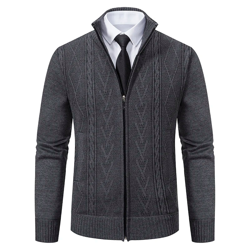 Langley™ – Cable Knit Zip Cardigan