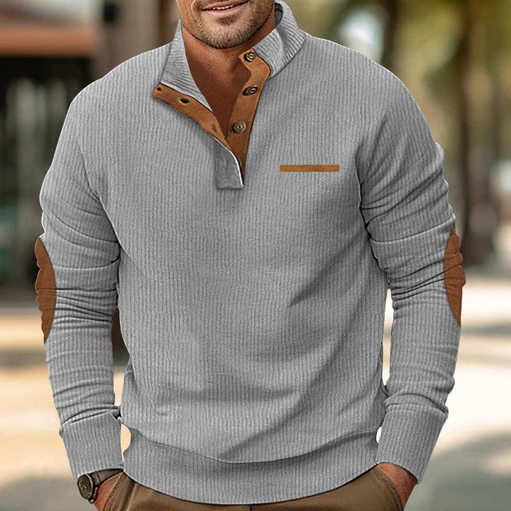 Davenport™ – Half-Button Sweater with pocket