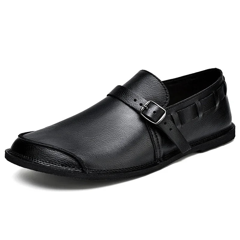 Glen™ | Buckled Leather Loafers