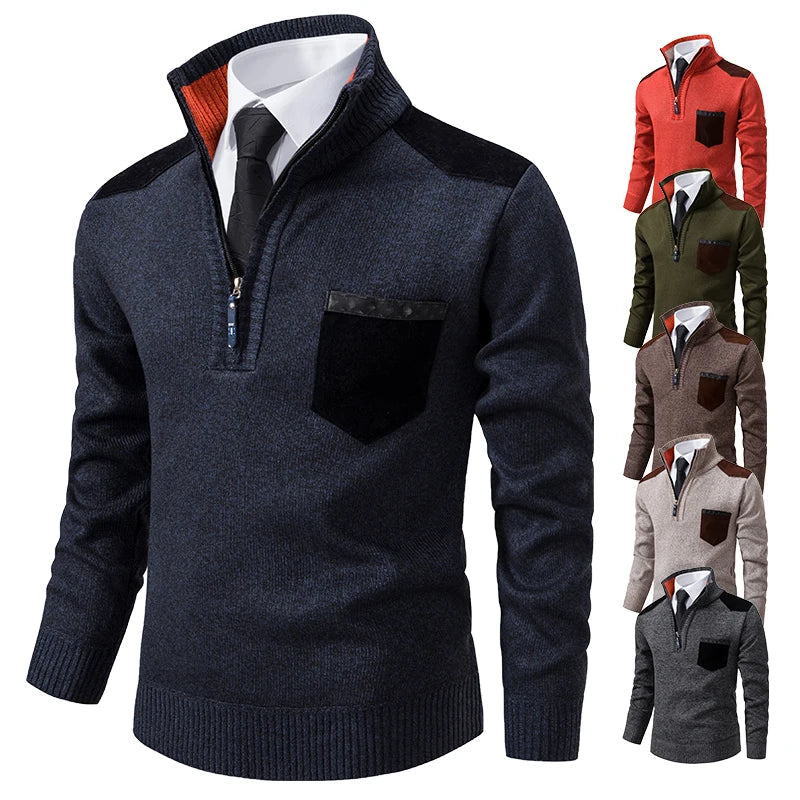 Clinton™ – Refined Half-Zip Sweater