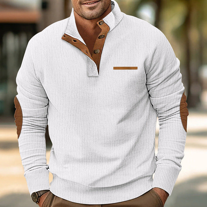 Davenport™ – Half-Button Sweater with pocket