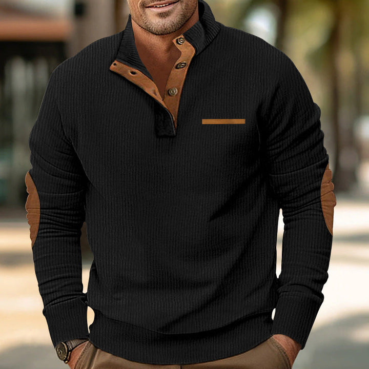 Davenport™ – Half-Button Sweater with pocket