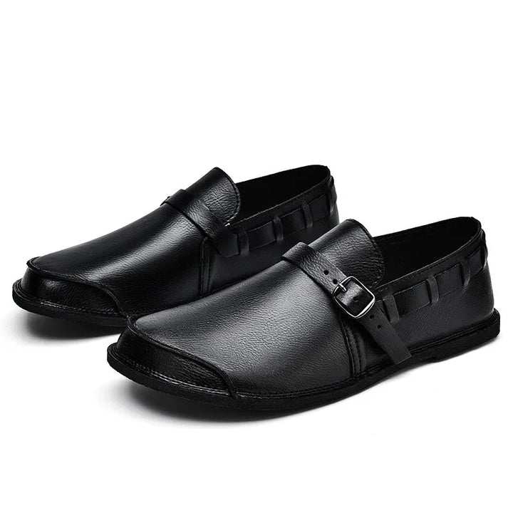 Glen™ | Buckled Leather Loafers