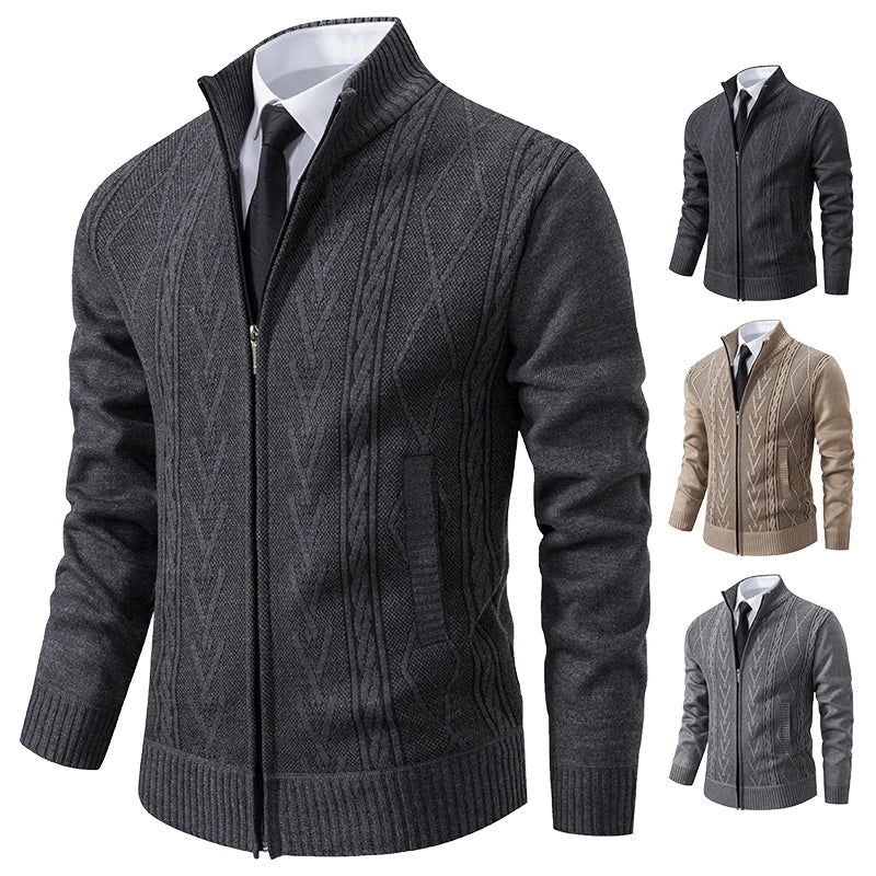 Langley™ – Cable Knit Zip Cardigan