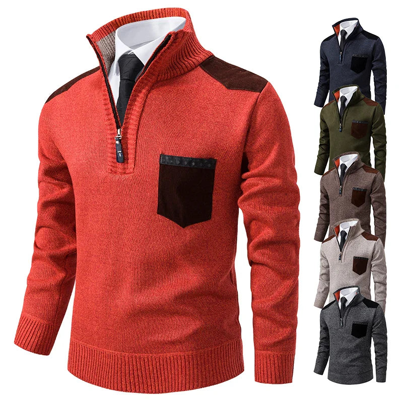 Clinton™ – Refined Half-Zip Sweater