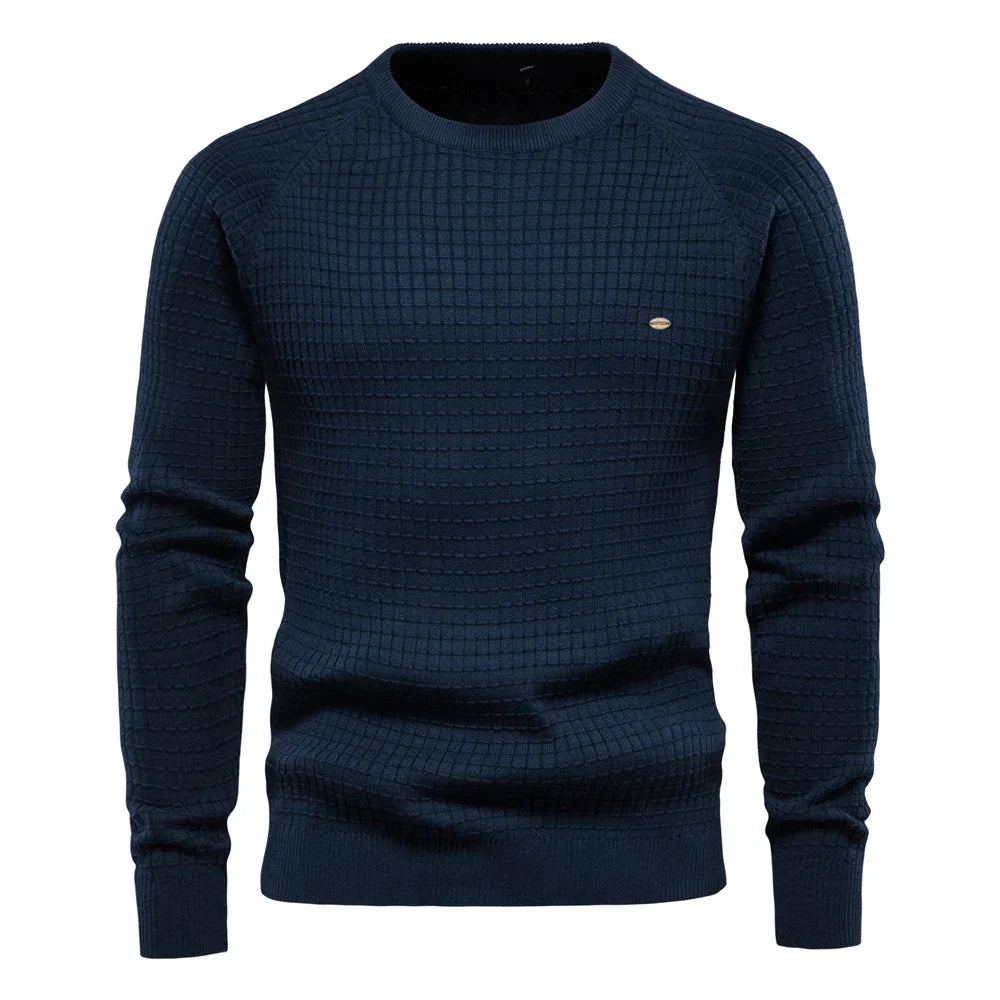 Xavier™ | Sweater with Grid Pattern