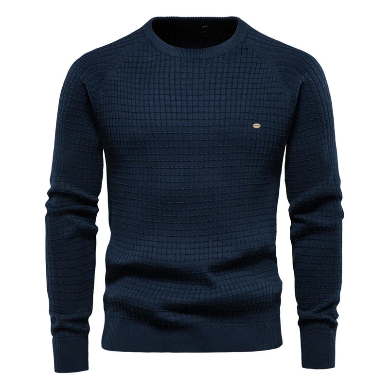 Xavier™ | Sweater with Grid Pattern