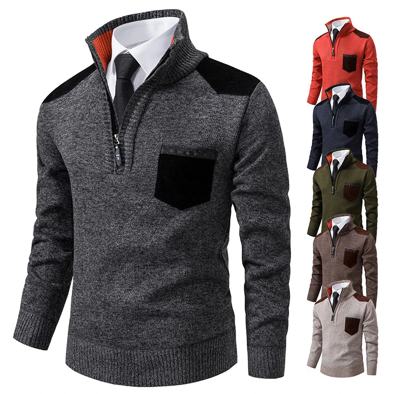 Clinton™ – Refined Half-Zip Sweater