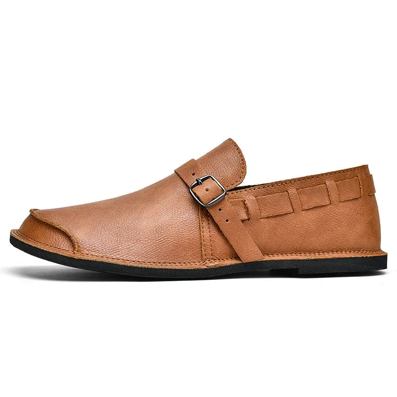 Glen™ | Buckled Leather Loafers