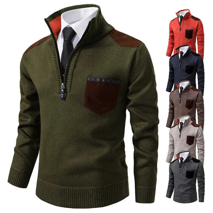 Clinton™ – Refined Half-Zip Sweater