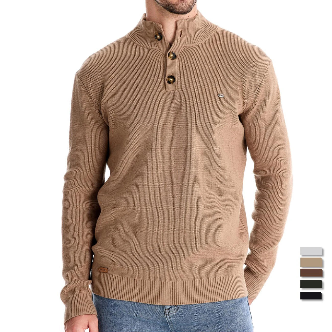 Lilian™ | Men's Sweater with Button Design