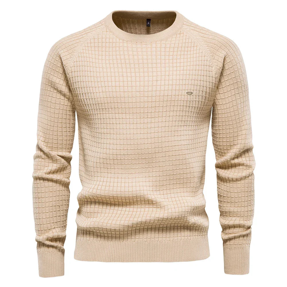 Xavier™ | Sweater with Grid Pattern