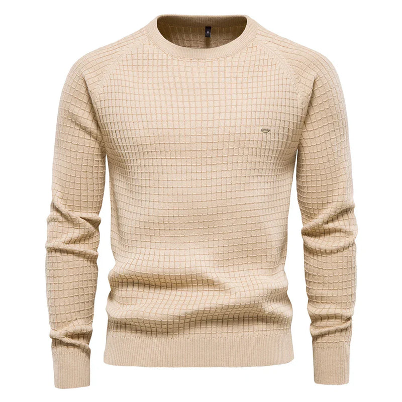 Xavier™ | Sweater with Grid Pattern