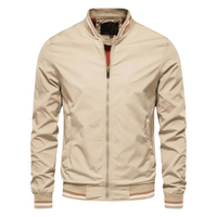 Adrian™ – Men’s Striped Trim Bomber Jacket