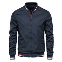 Adrian™ – Men’s Striped Trim Bomber Jacket