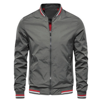 Adrian™ – Men’s Striped Trim Bomber Jacket