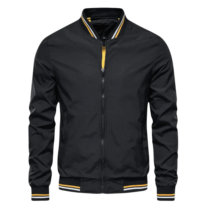 Adrian™ – Men’s Striped Trim Bomber Jacket