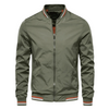 Adrian™ – Men’s Striped Trim Bomber Jacket
