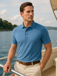 Julian™ | Azure Classic Polo Shirt