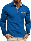 Adrian™ – Long Sleeve Polo Shirt with Check Details