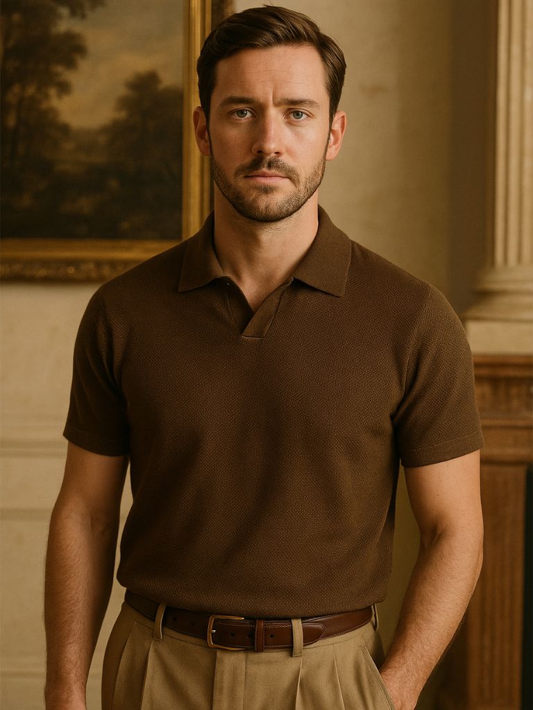 Harvey™ | Deep Brown Polo Shirt