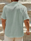 Smith™ – Elegant Summer Shirt With Stand Collar