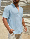 Smith™ – Elegant Summer Shirt With Stand Collar