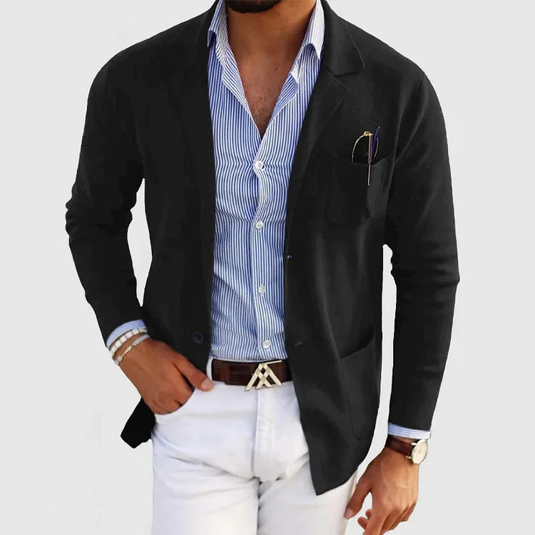 Callum™ | Stylish Men's Blazer with Casual Button Pockets and Notch Collar
