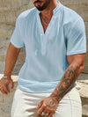 Smith™ – Elegant Summer Shirt With Stand Collar