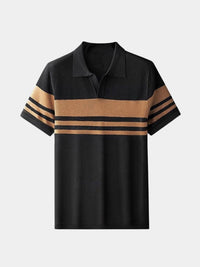 Callum™ | Caramel Textured Polo Shirt