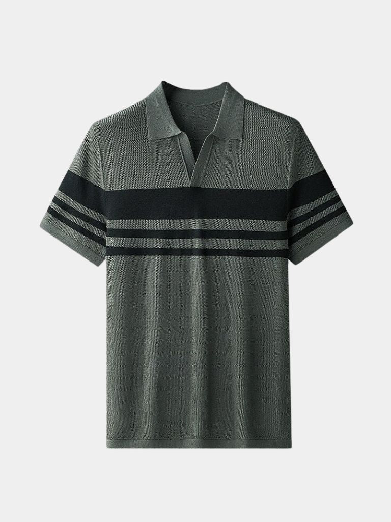 Callum™ | Caramel Textured Polo Shirt