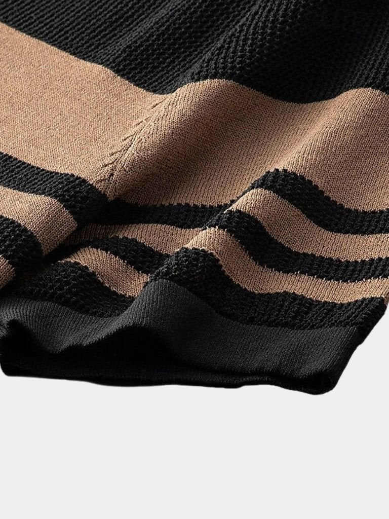 Callum™ | Caramel Textured Polo Shirt