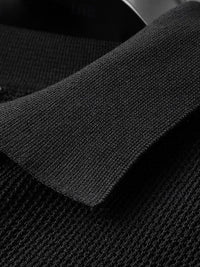 Callum™ | Caramel Textured Polo Shirt