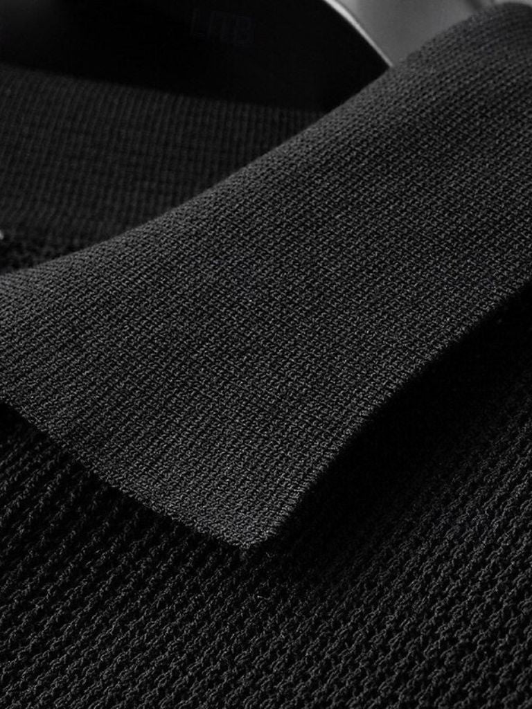 Callum™ | Caramel Textured Polo Shirt
