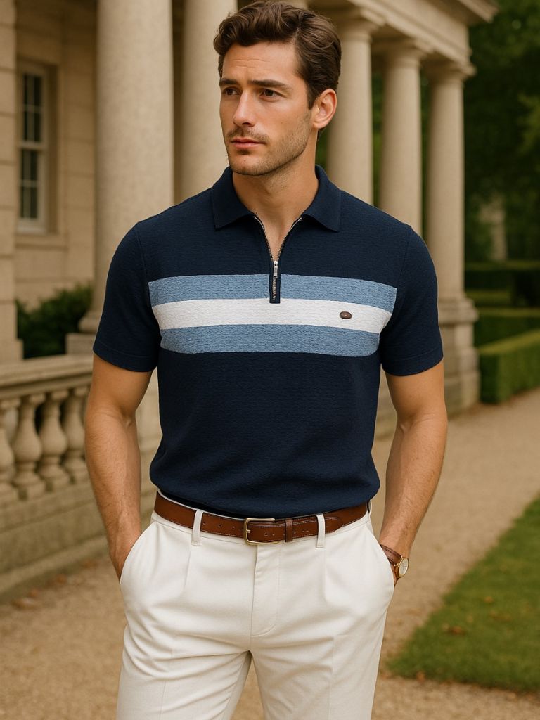 Victor™ | Quarter Zip Polo Shirt