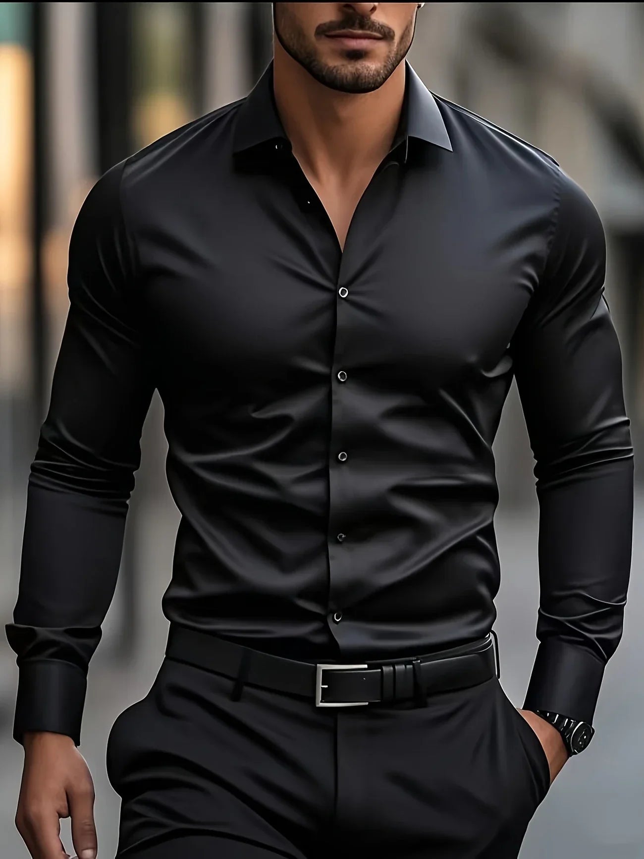 Aaron™ – Elegant Long Sleeve Shirt