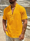 Smith™ – Elegant Summer Shirt With Stand Collar