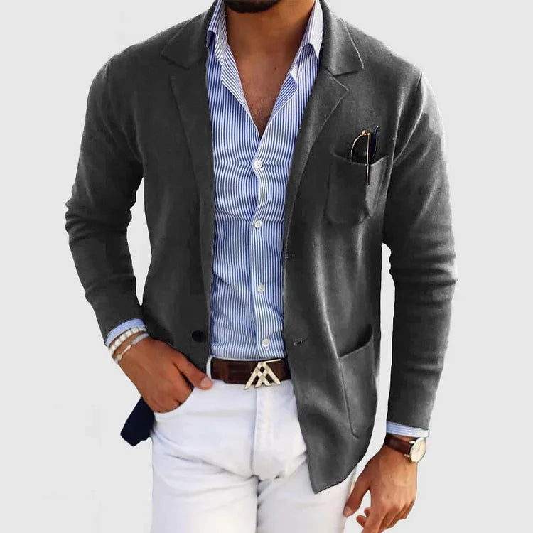 Callum™ | Stylish Men's Blazer with Casual Button Pockets and Notch Collar