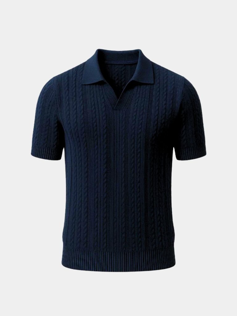 Graham™ | Ivory Textured Polo Shirt