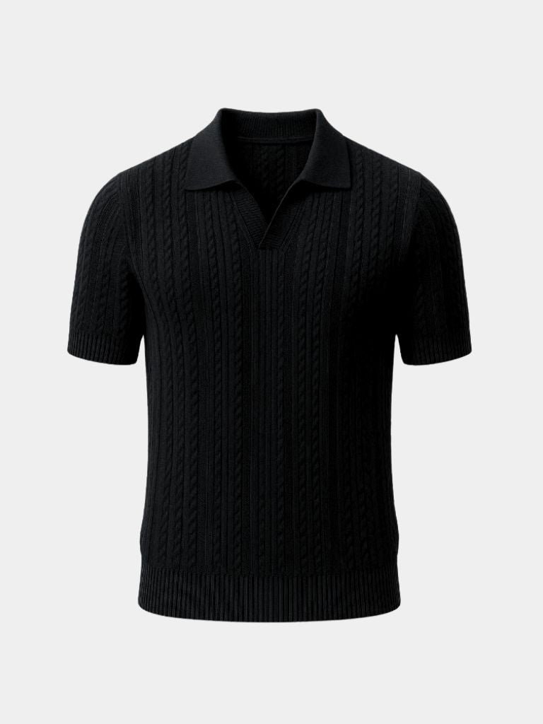 Graham™ | Ivory Textured Polo Shirt