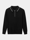 Clive™ | Ivory Long Sleeve Polo