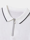 Clive™ | Ivory Long Sleeve Polo