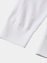Clive™ | Ivory Long Sleeve Polo
