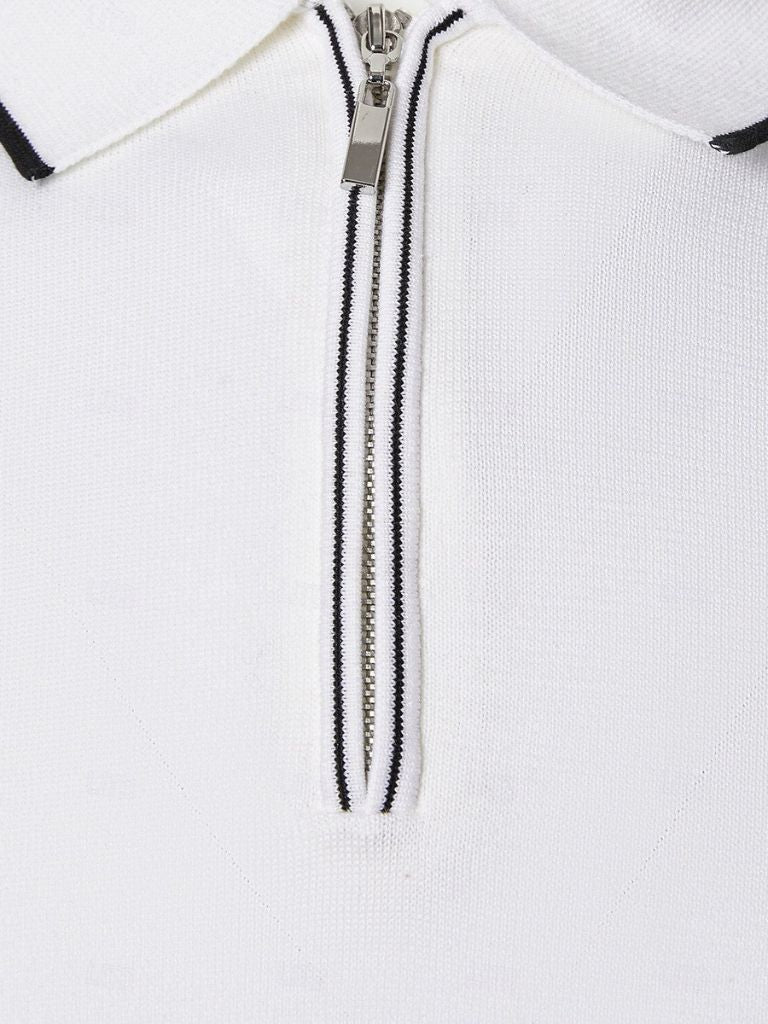 Clive™ | Ivory Long Sleeve Polo