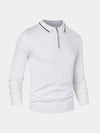 Clive™ | Ivory Long Sleeve Polo