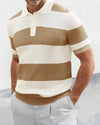 Barry™ – Striped Knit Polo Shirt